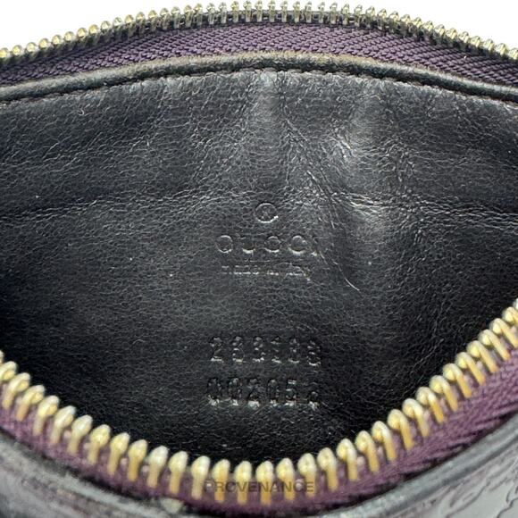 🔴 Gucci Key Pouch Cles - GG MicroGuccissima Patent Purple - Picture 6 of 6